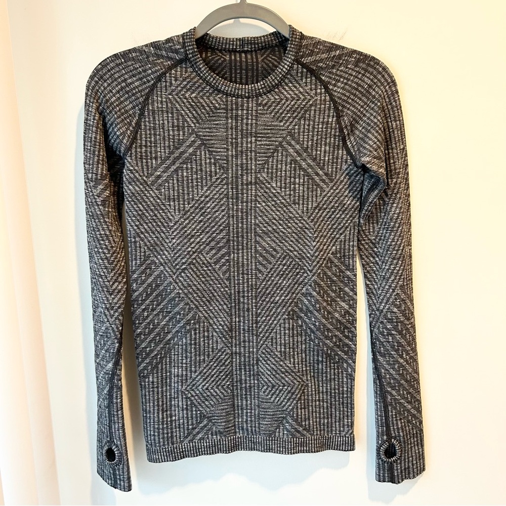Lululemon Rest Less Pullover Heathered Black Size 2 - Picture 3 of 7